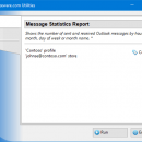 Message Statistics Report for Outlook screenshot