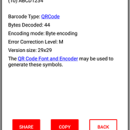 Barcode Data Decoder Verifier App SDK screenshot