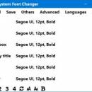 Advanced System Font Changer screenshot