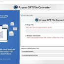 Aryson OFT File Converter screenshot