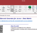 Access Data Matrix Barcode Generator screenshot