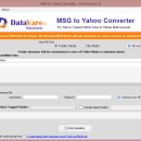 Datavare MSG to Yahoo Converter Software screenshot