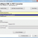 Conversion of EML to PST screenshot