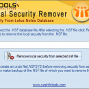 SysInfoTools NSF Local Security Remover screenshot