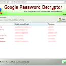 Password Decryptor for Google screenshot