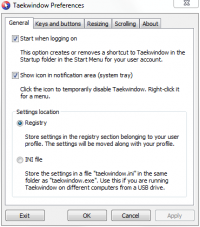 Taekwindow screenshot