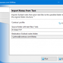 Import Notes from Text for Outlook screenshot