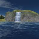 Mountain Lake Waterfall Screensaver screenshot