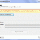 vCard Export in Outlook screenshot