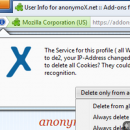 anonymoX for Chrome screenshot