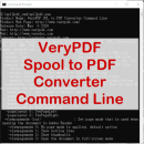 VeryUtils Spool to PDF Converter Command Line screenshot