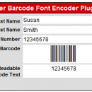 FileMaker Barcode Font Encoder Plugin screenshot