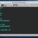 Console Calculator for Mac OS X screenshot