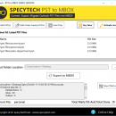 SpecyTech PST to MBOX screenshot