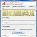Zimbra Mail to PDF Converter screenshot