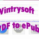 Wintrysoft PDF to ePub Converter screenshot