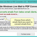 Windows Live Mal to PDF Converter screenshot