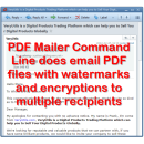 VeryUtils PDF Mailer Command Line screenshot