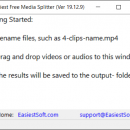 Easiest Free Media Splitter for Windows screenshot