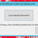 Keyboard and Mouse Locker screenshot