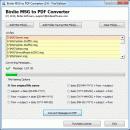 Export Multiple MSG to PDF screenshot
