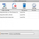 HTML to PDF Converter for Mac screenshot