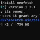 neofetch-win screenshot