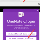 OneNote Web Clipper for Chrome screenshot