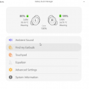 Galaxy Buds Client screenshot