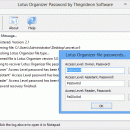 Lotus Organizer Password screenshot
