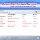 Windows Vault Password Decryptor screenshot