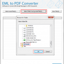 Convert EML file to PDF format screenshot