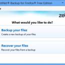 zebNet Backup for Firefox Free Edition screenshot