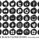 Free Black Cloud Icons screenshot