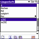 LingvoSoft Dictionary German <-> Russian for Palm OS screenshot