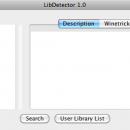 LibDetector for Mac OS X screenshot