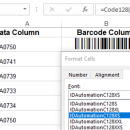 Code 128 Barcode Font Package screenshot