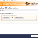 CubexSoft PDF to Text Converter screenshot