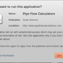 Pipe Flow Calculators screenshot