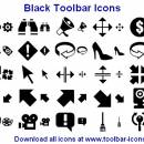 Black Toolbar Icons screenshot