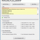 Exporting Outlook MSG in Adobe PDF screenshot