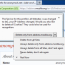 anonymoX for Firefox screenshot