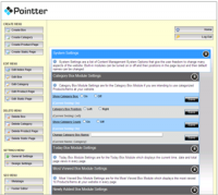 Pointter PHP Content Management System screenshot