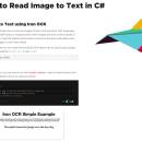 How to Read Text from an Image in C# screenshot