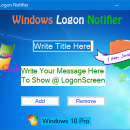 Windows Logon Notifier screenshot