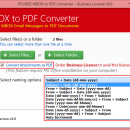 Backup MBOX mail to PDF screenshot