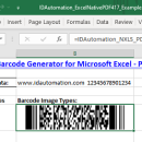 Excel PDF417 Barcode Generator screenshot