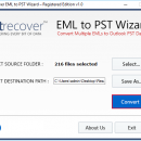 Convert EML Files to Outlook 2010 screenshot