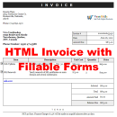 VeryUtils HTML Invoice with Fillable Forms screenshot