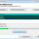 Import MSG to vCard screenshot